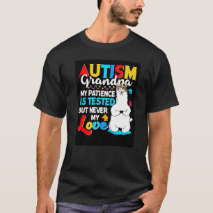 Stolzer Autismus-Opa Lama Puzzle Autismus-Bewussts T-Shirt