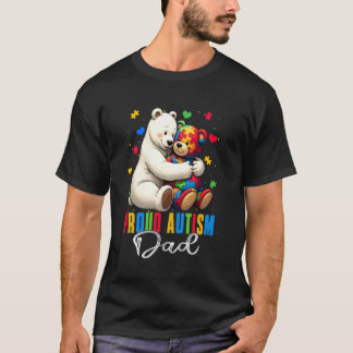 Stolzer Autismus-Vater-Bär Autismus-Bewusstsein Au T-Shirt