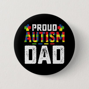 Stolzer Autismus-Vater Bewusstsein Autistisch Fami Button