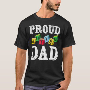Stolzer Autismus-Vater für autistischen Kind-Vater T-Shirt