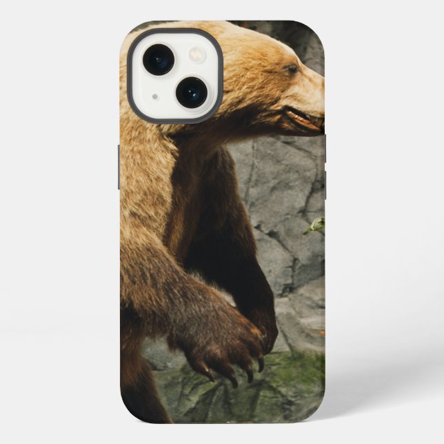 Stolzer Bär iPhone Hülle (Rückseite)
