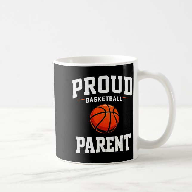 Stolzer Basketball-Elternteil lustige Mutter Vater Kaffeetasse (Rechts)