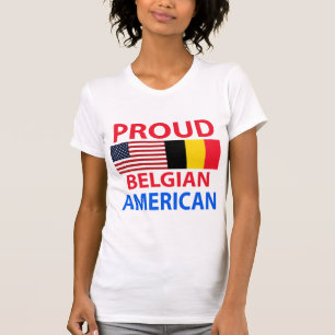 Stolzer belgischer Amerikaner T-Shirt