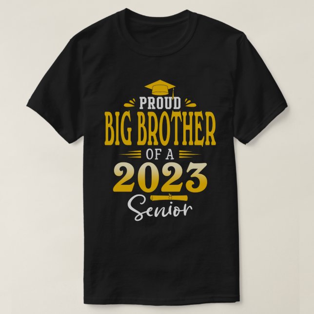 Stolzer BROTHER von 2022 Senior Abschluss T-Shirt (Design vorne)