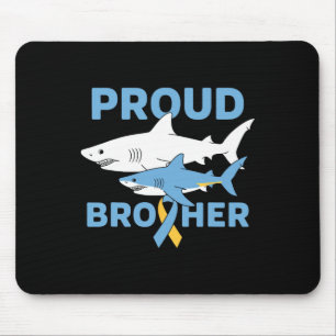 Stolzer Bruder Autismus-Bewusstsein Hai Unterstütz Mousepad