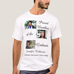Stolzer Bruder des Absolventen Benutzerdefinierte T-Shirt