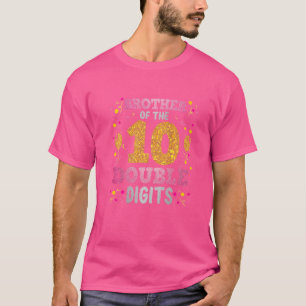 Stolzer Bruder des doppelten Ziffern 10. Geburtsta T-Shirt