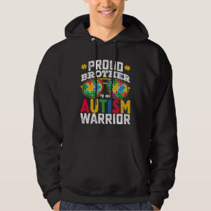 stolzer Bruder einer Familie des Autismus Kriegers Hoodie