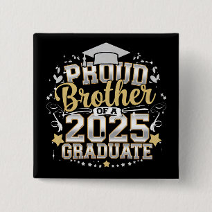 stolzer Bruder eines 2025 abgeschlossenen Abschlus Button