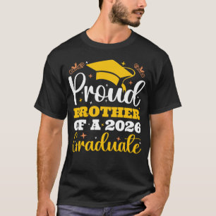 Stolzer Bruder eines 2026 Personalized Abschluss T-Shirt