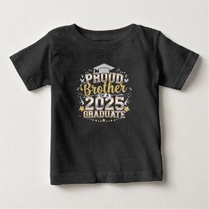 Stolzer Bruder eines Absolventen von 2025 Abschlus Baby T-shirt