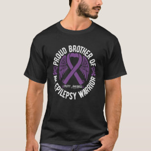 Stolzer Bruder eines Epilepsie-Kriegers Epilepsie- T-Shirt