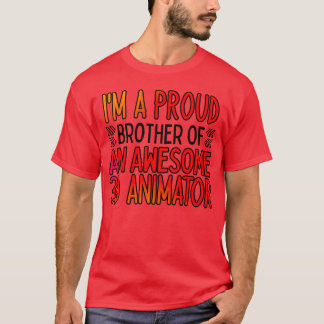 Stolzer Bruder eines großartigen 3D-Animators Retr T-Shirt