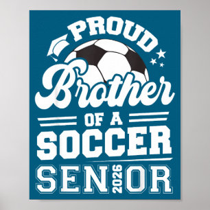 Stolzer Bruder Fußball Seniorenklasse Illustration Poster