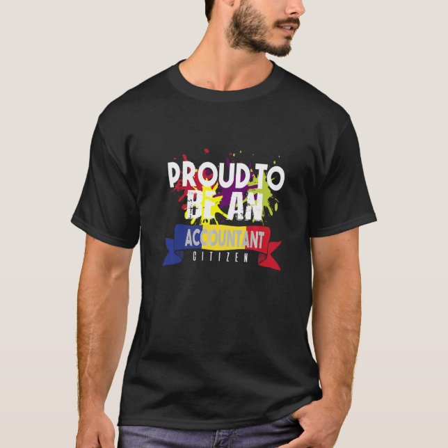 Stolzer Buchhalter Bürger Beruf Karriere Arbeiter  T-Shirt (Vorderseite)