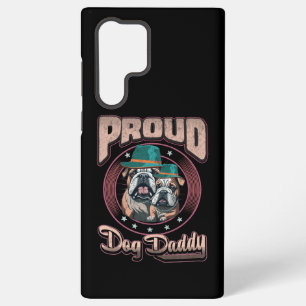 Stolzer Bulldoggen-Hund Papa, Bulldoggen-Vatertags Samsung Galaxy Hülle