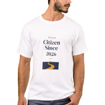 Stolzer Bürger seit Personalisiertes Jahr T-Shirt