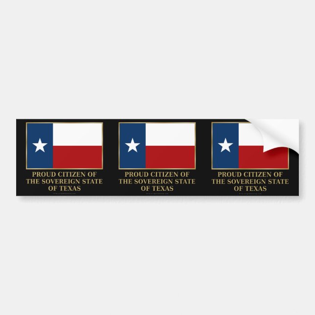 Stolzer Bürger von Texas Autoaufkleber (Vorne)