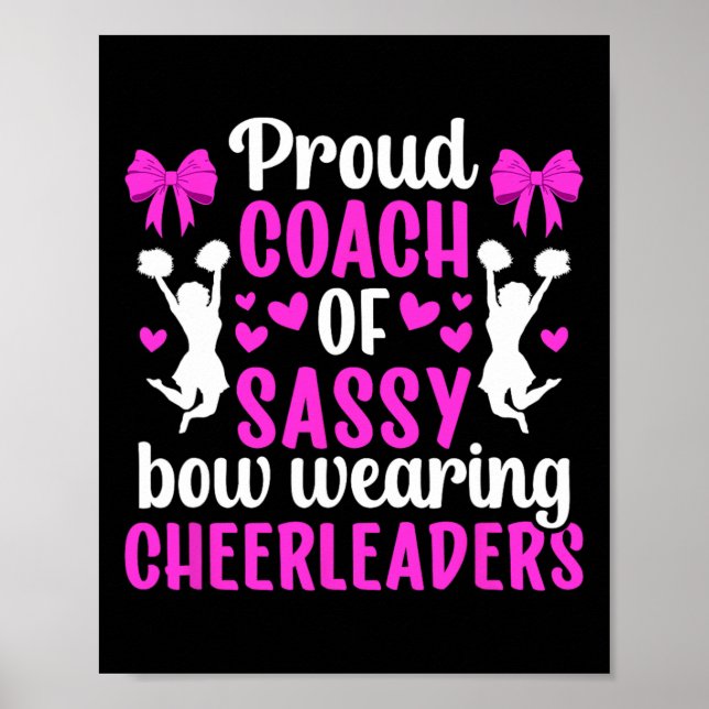 Stolzer Cheerleader-Trainer Cheer Coach Cheerleadi Poster (Vorne)