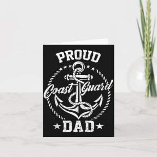 Stolzer Coast Guard Dad USCG Coastie Familie passe Karte