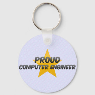 Stolzer Computertechniker Schlüsselanhänger