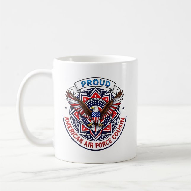 Stolzer Cousin der US-Luftwaffe Kaffeetasse (Links)