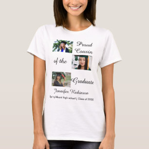 Stolzer Cousin des Absolventen Benutzerdefinierte  T-Shirt