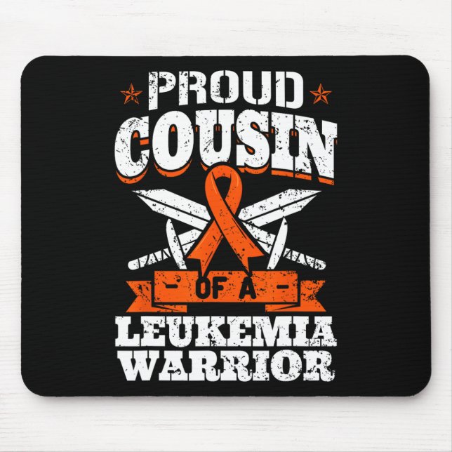 Stolzer Cousin einer Leukämie Warrior Cuz Bewussts Mousepad (Vorne)