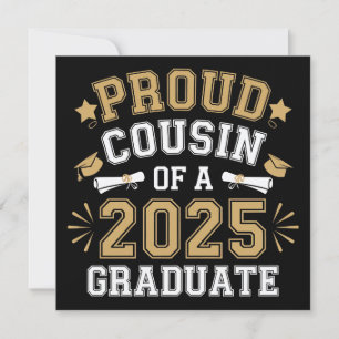 Stolzer Cousin eines 2025-Grad-Abschlusses Einladung