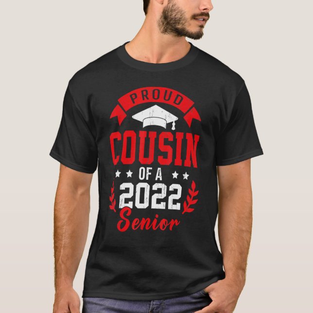 Stolzer Cousin eines Abschlusses 2022 T-Shirt (Vorderseite)