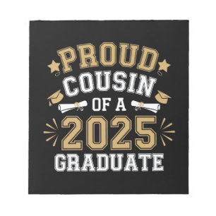 Stolzer Cousin eines Absolventen der Familie 2025  Notizblock