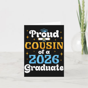 Stolzer Cousin eines Absolventen von 2026 Herzlich Karte