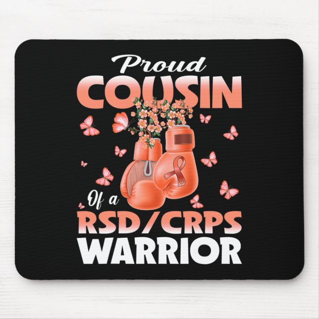 Stolzer Cousin eines Rsd-Crps-Krieger-Bewusstseins Mousepad (Vorne)