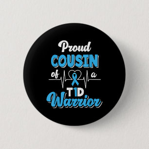 Stolzer Cousin eines T1d-Krieger-Diabetes Button