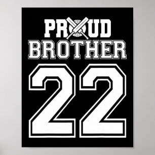Stolzer Cricket-Bruder Nummer 22 Poster