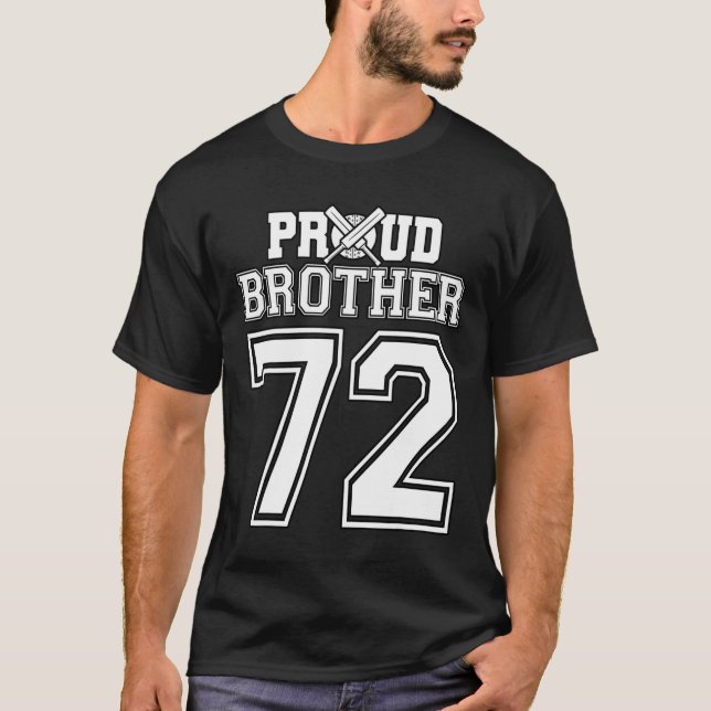 Stolzer Cricket-Bruder Nummer 72  T-Shirt (Vorderseite)