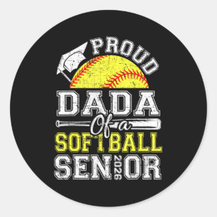 Stolzer Dada 2026 Senior Softball Runder Aufkleber