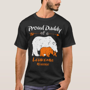Stolzer Daddy-Bär Leukämie-Bewusstsein T-Shirt