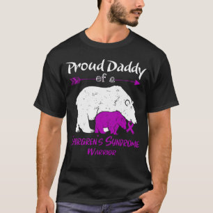 Stolzer Daddy Bär Sjögren-Syndrom-Bewusstsein T-Shirt