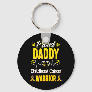 stolzer Daddy Childhood cancer kriegrier aware rir Schlüsselanhänger