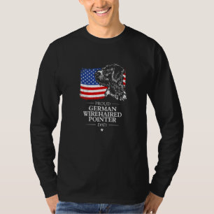 Stolzer Deutscher Drahthaar-Vater Amerikanische Fl T-Shirt