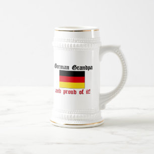 Stolzer deutscher Großvater Bierglas
