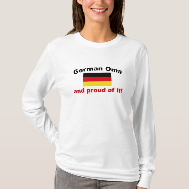 Stolzer Deutscher Oma T-Shirt (Vorderseite)