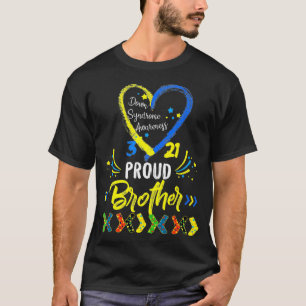 Stolzer Down-Syndrom-Bruder-Bewusstsein Schwester  T-Shirt