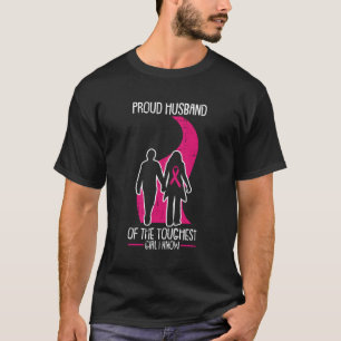Stolzer Ehemann Brustkrebs-Bewusstsein K-Schleife  T-Shirt