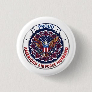 Stolzer Ehemann der US-Luftwaffe Button