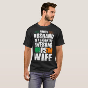 Stolzer Ehemann des fantastischen irischen T-Shirt