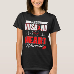 Stolzer Ehemann eines Herz-Kriegers Herzkrankheit T-Shirt