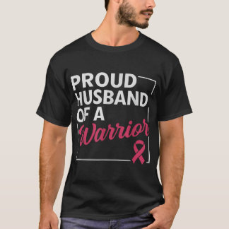 Stolzer Ehemann Von Kämpfer Brustkrebsbewusstsein T-Shirt