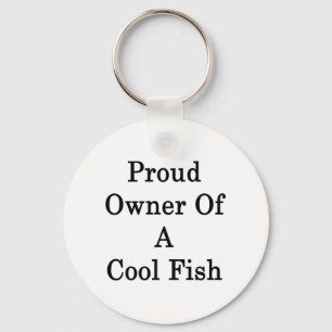 stolzer Eigentümer eines Coolen Fisches Schlüsselanhänger